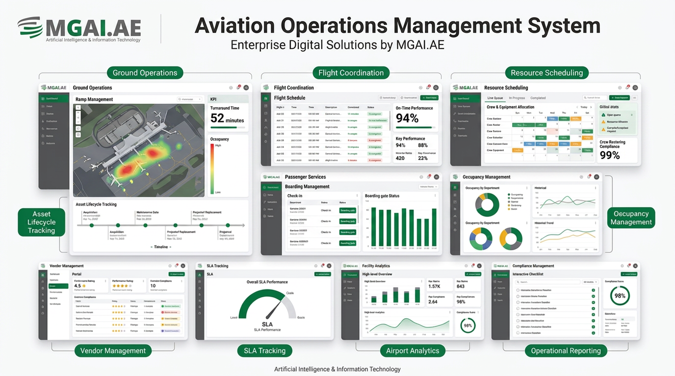 Aviation Operations Management System dashboard deployment preview