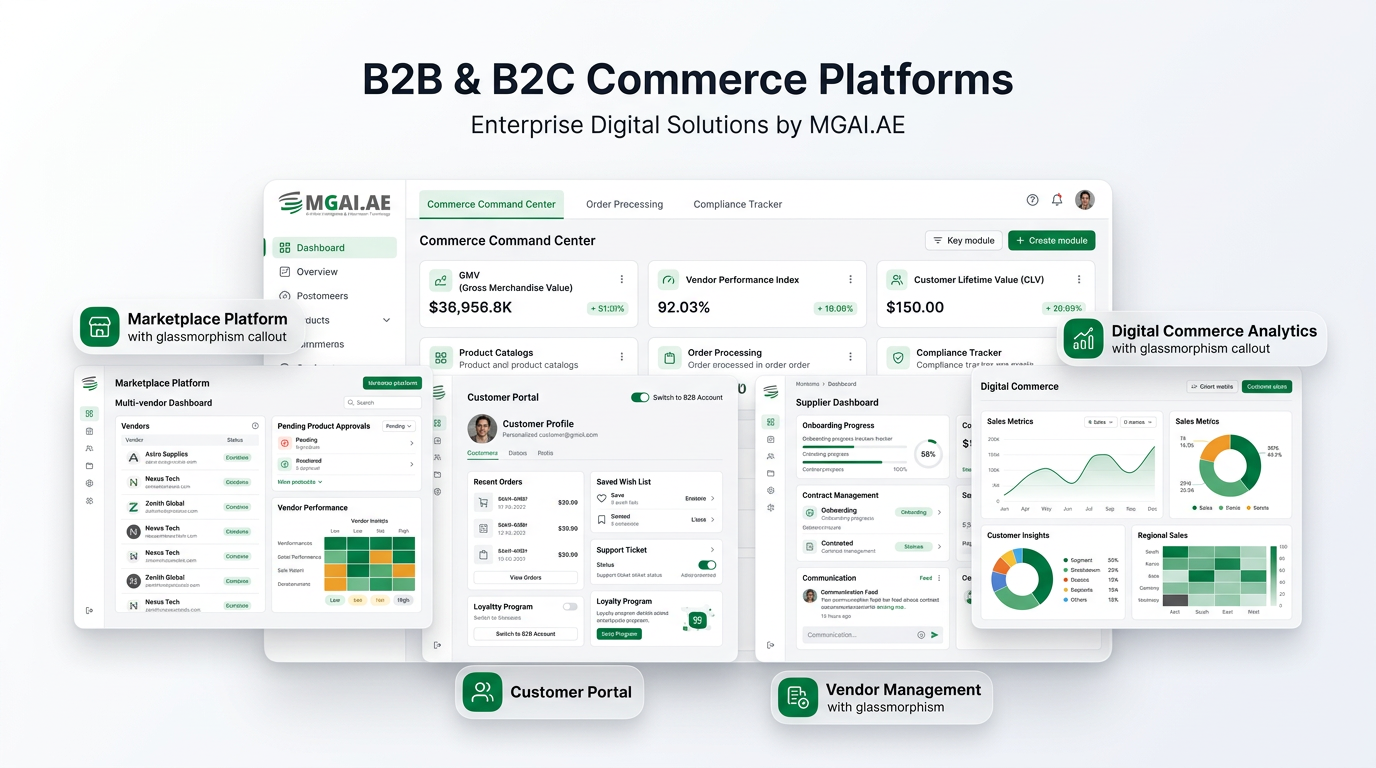 B2B & B2C Commerce Platforms dashboard deployment preview