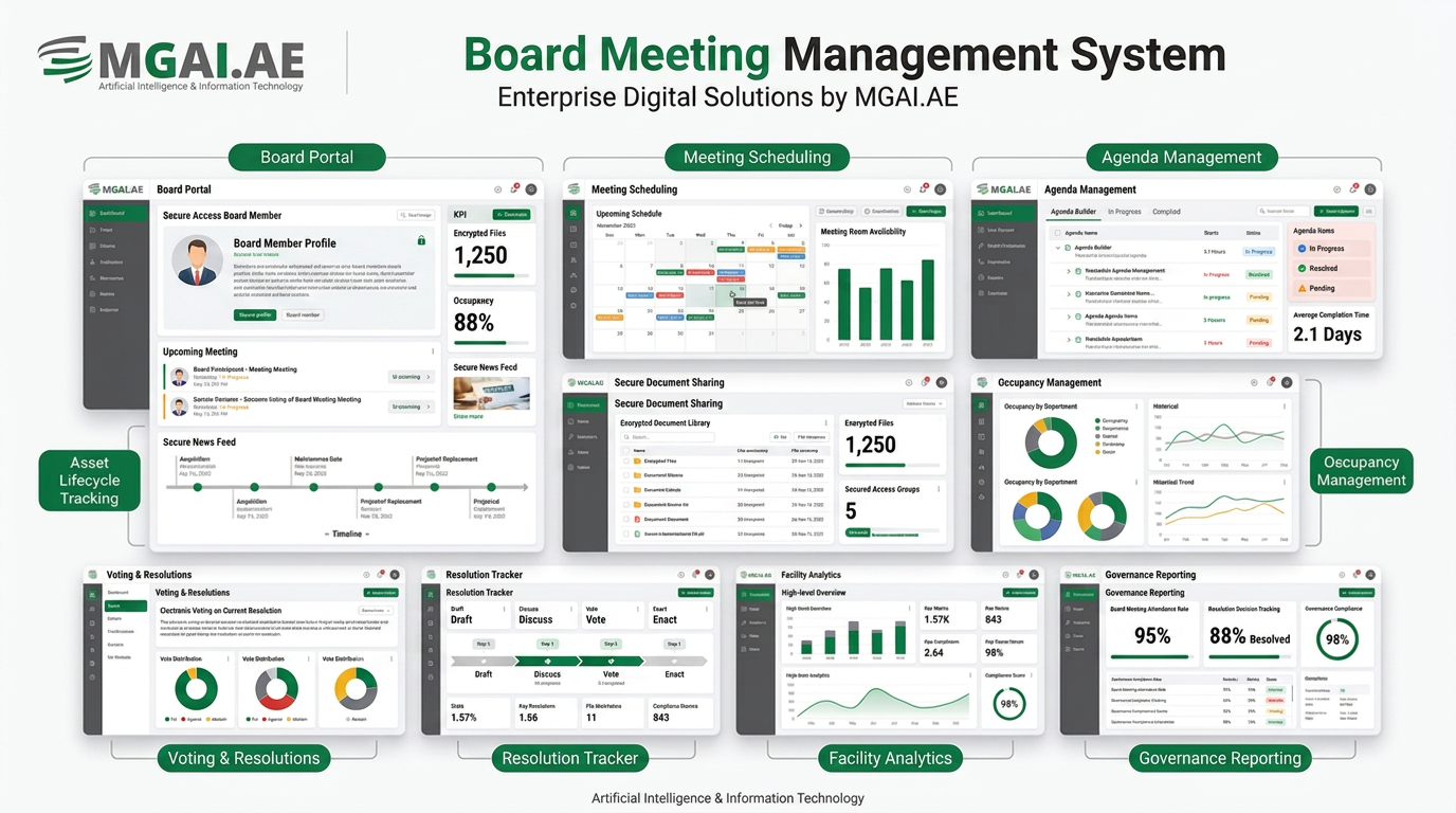 Board Meeting Management System dashboard deployment preview