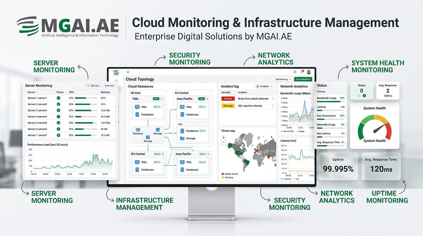 Cloud Monitoring & Infrastructure Management dashboard deployment preview