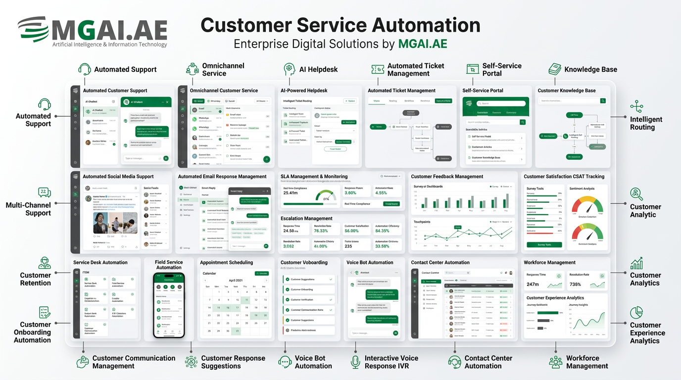 Customer Service Automation dashboard deployment preview