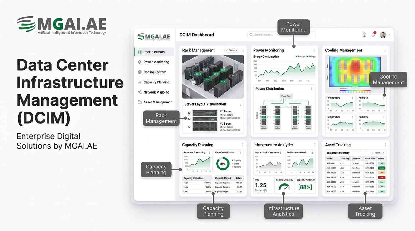 Data Center Infrastructure Management (DCIM) dashboard deployment preview