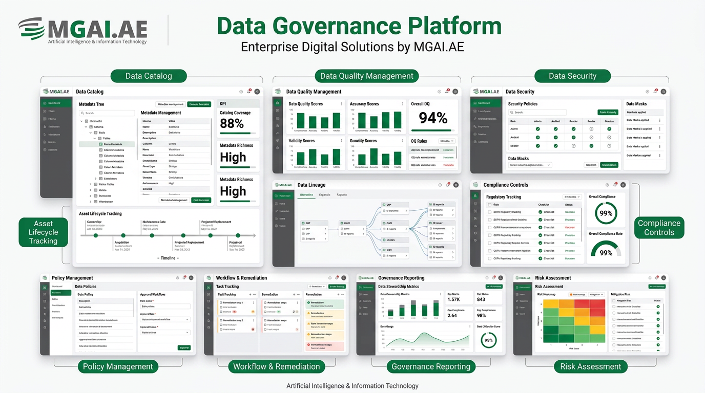 Data Governance Platform dashboard deployment preview