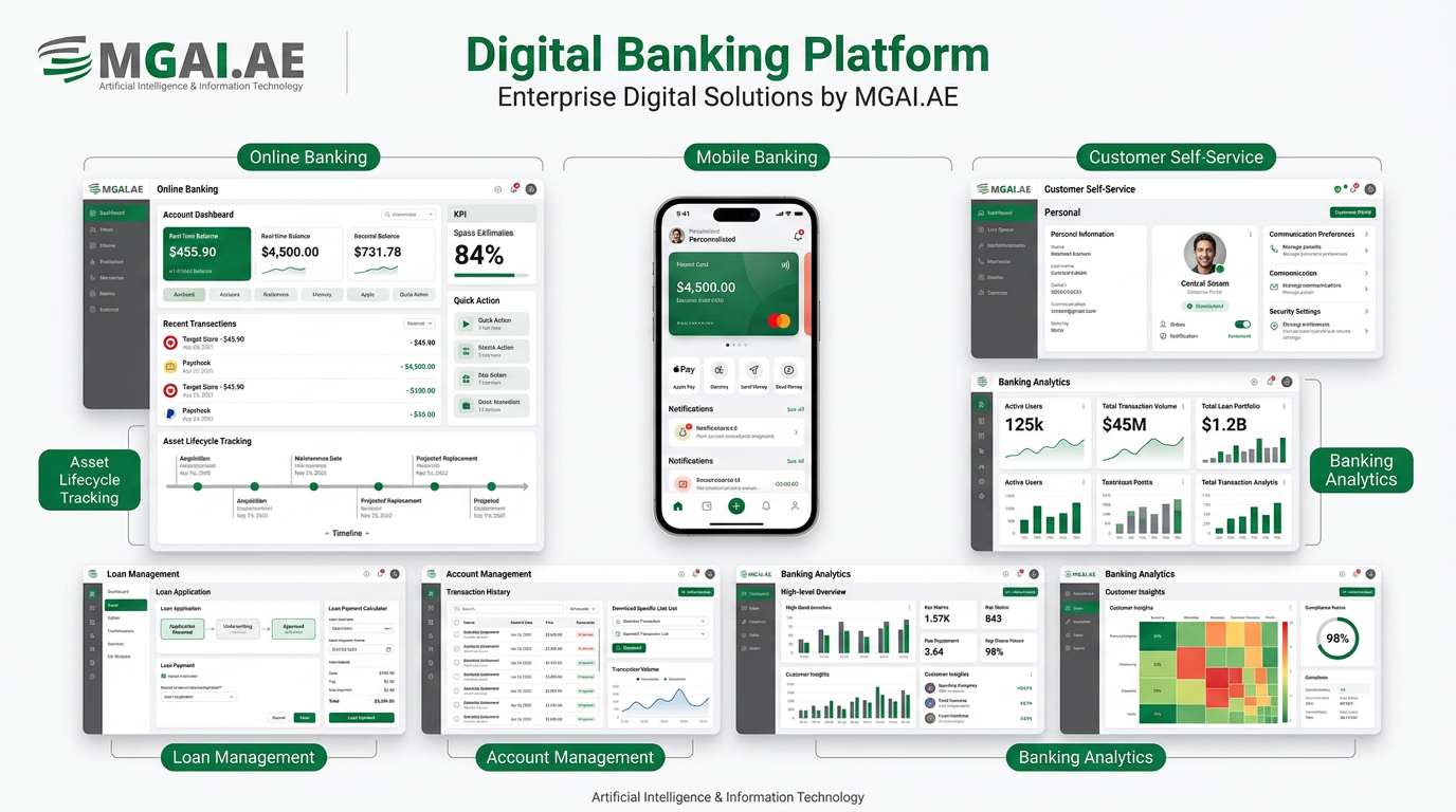 Digital Banking Platform dashboard deployment preview