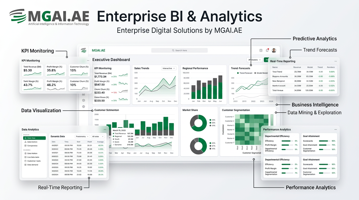 Enterprise BI & Analytics dashboard deployment preview