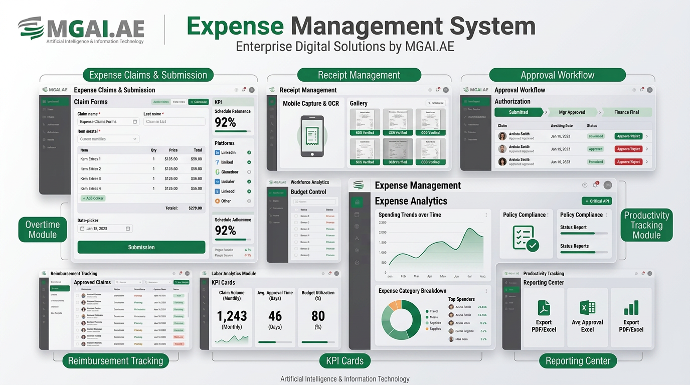 Expense Management System dashboard deployment preview