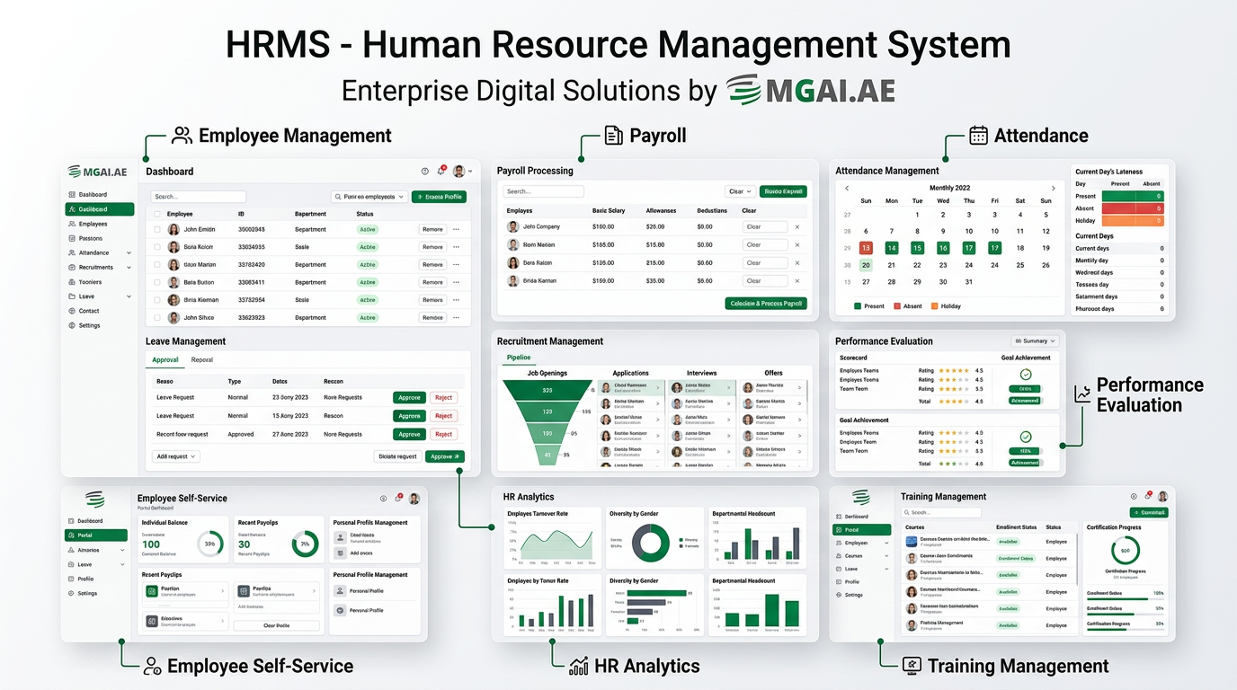 HRMS - Human Resource Management System dashboard deployment preview