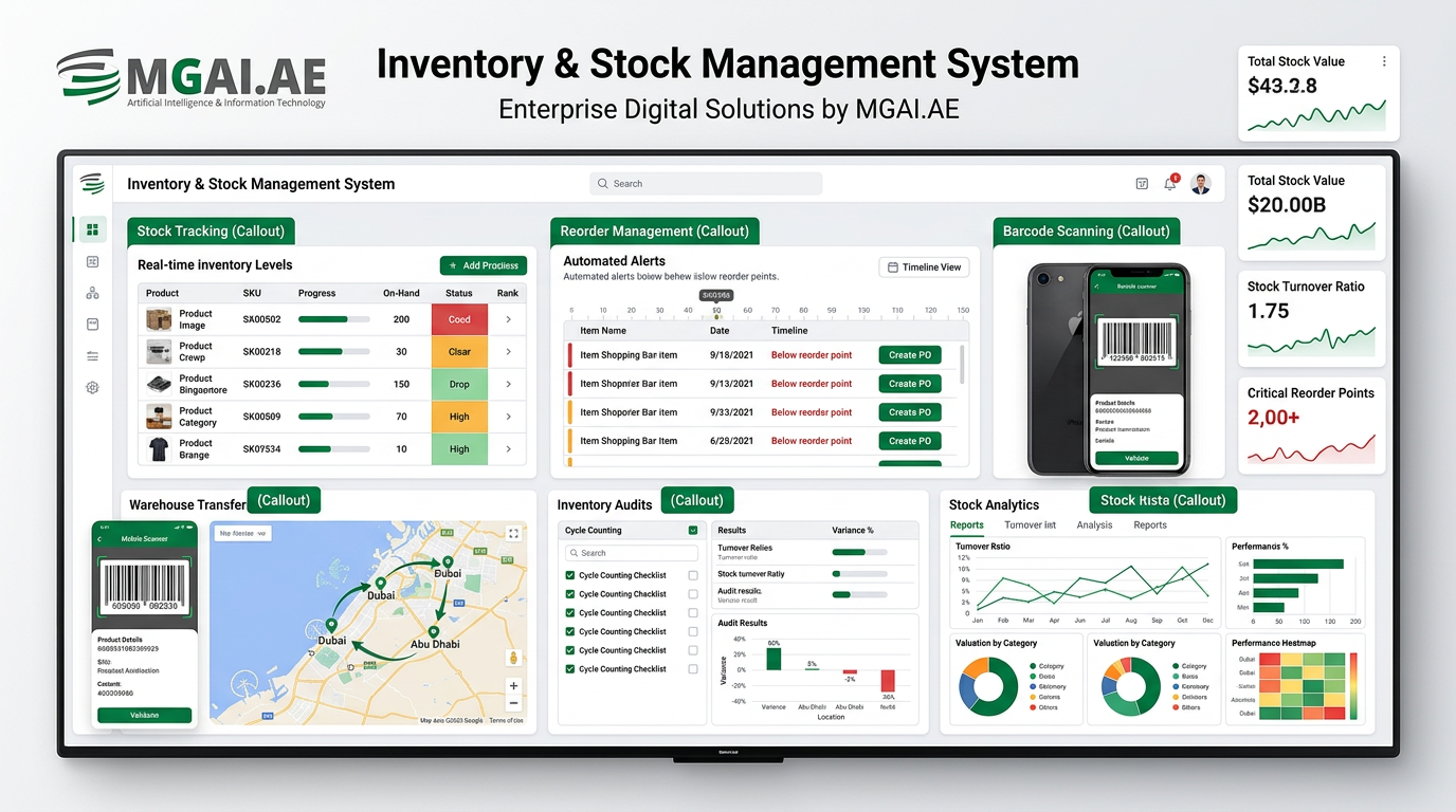 Inventory & Stock Management System dashboard deployment preview