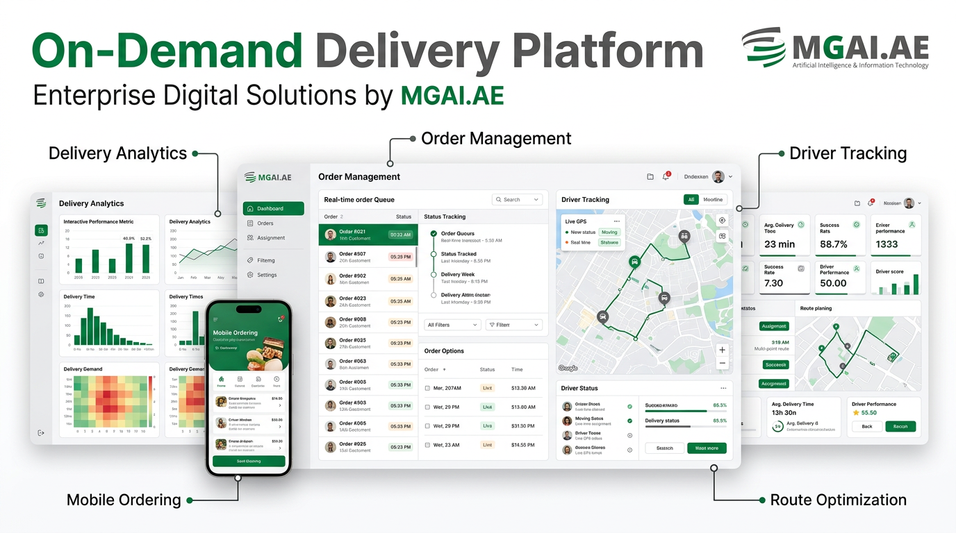 On-Demand Delivery Platform dashboard deployment preview