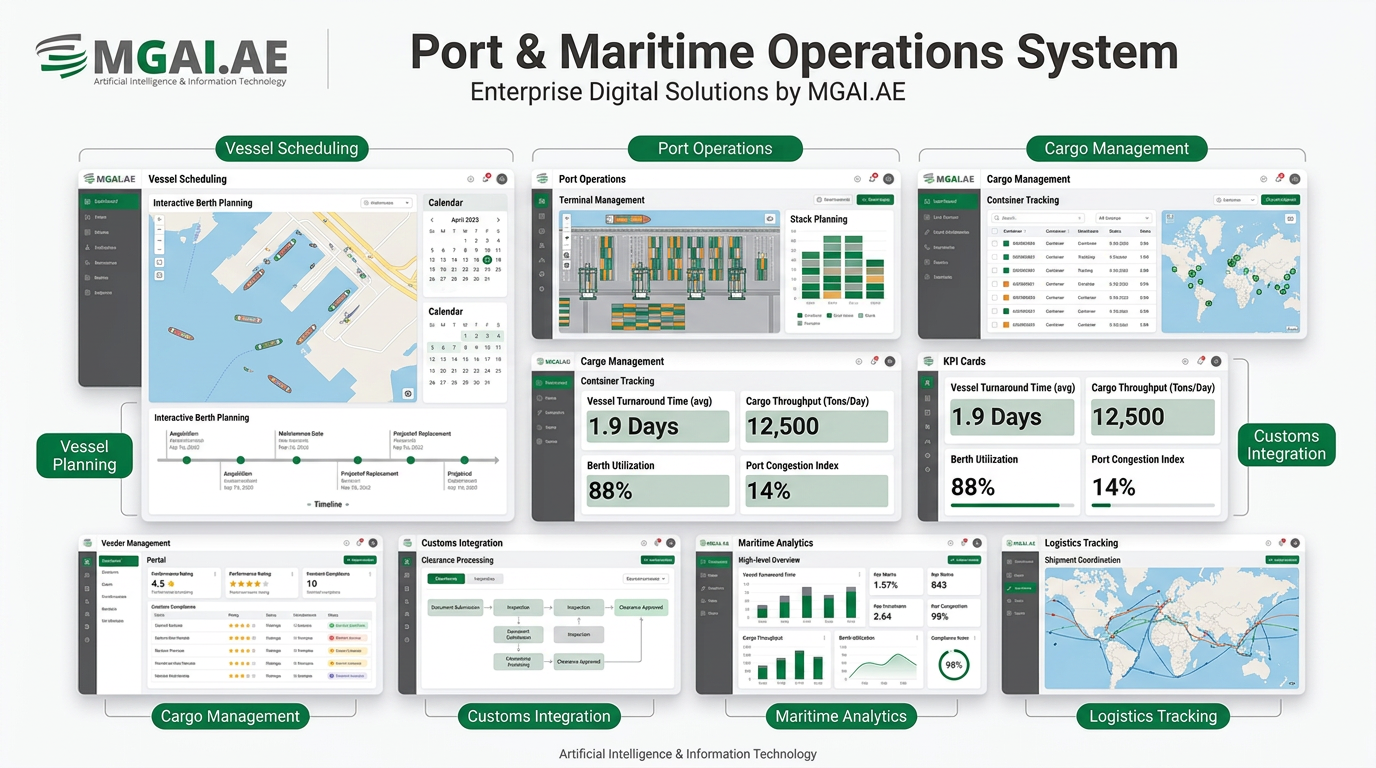 Port & Maritime Operations System dashboard deployment preview