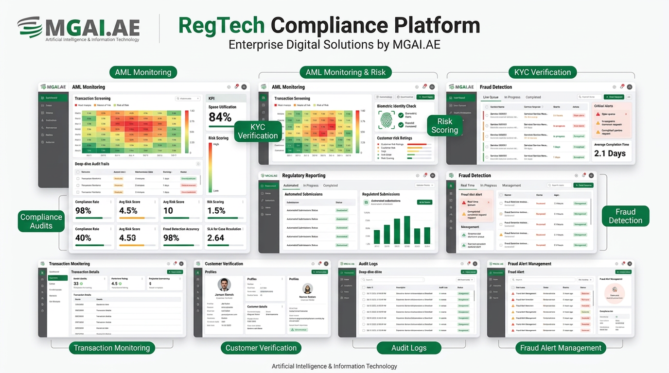 RegTech Compliance Platform dashboard deployment preview