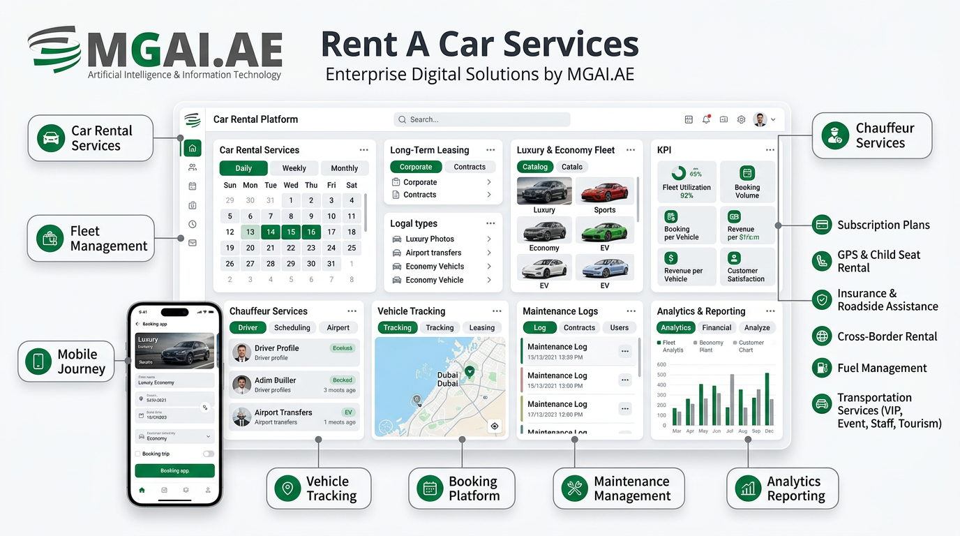 Rent A Car Services dashboard deployment preview
