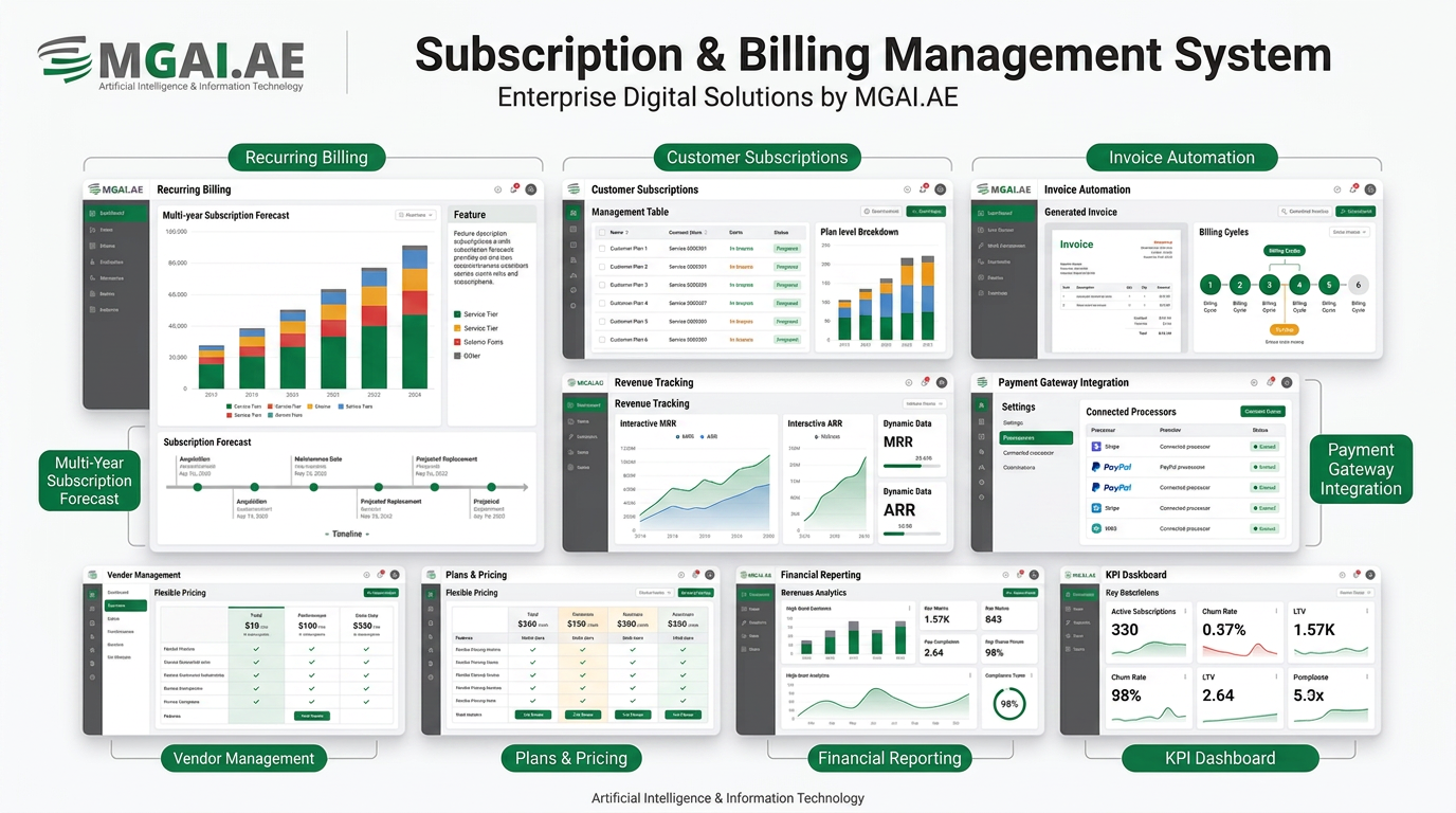 Subscription & Billing Management System dashboard deployment preview