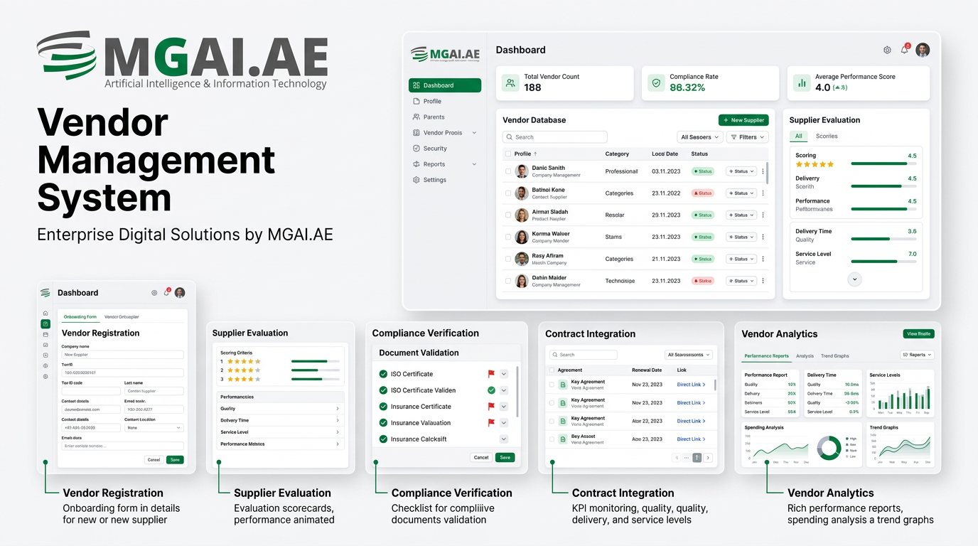 Vendor Management System dashboard deployment preview
