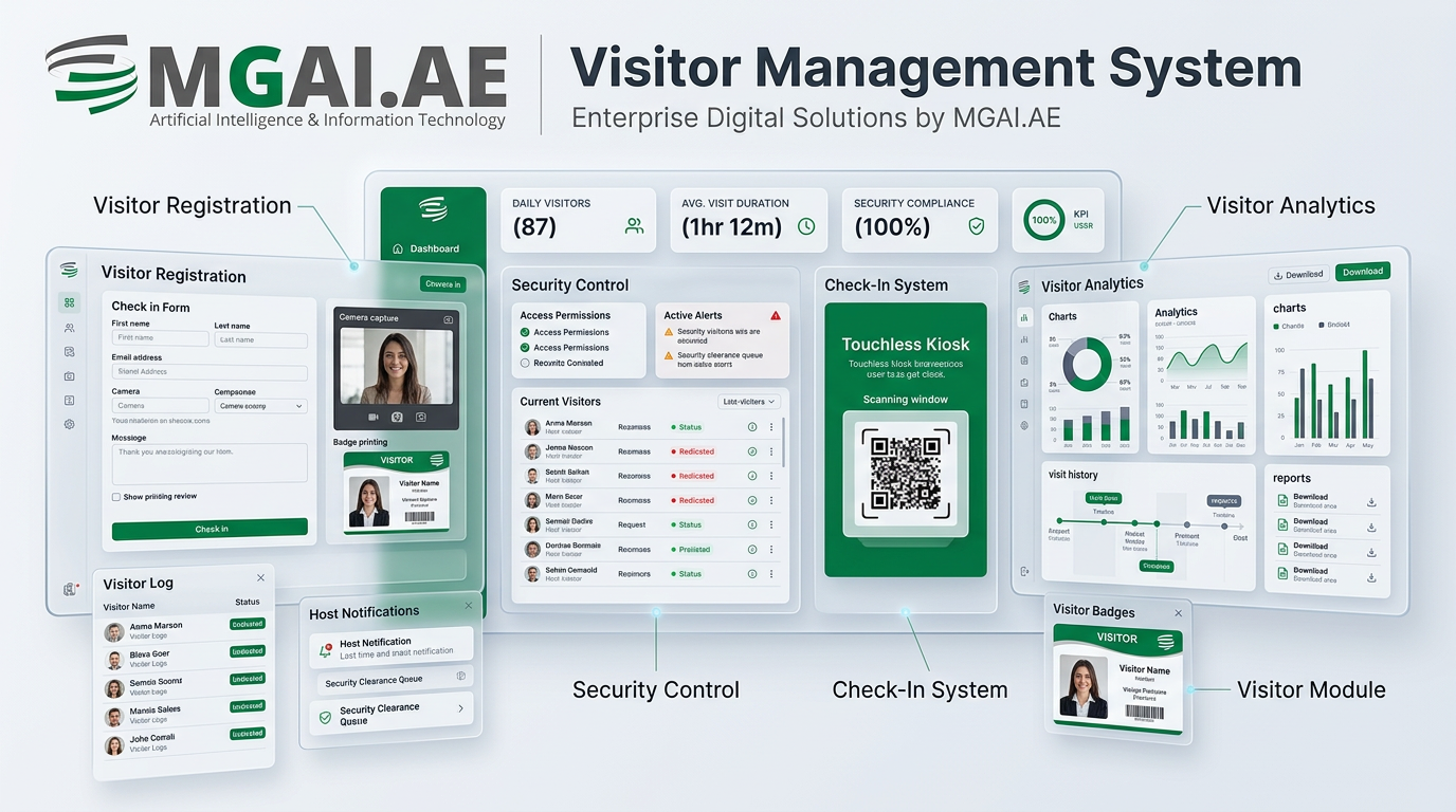 Visitor Management System dashboard deployment preview