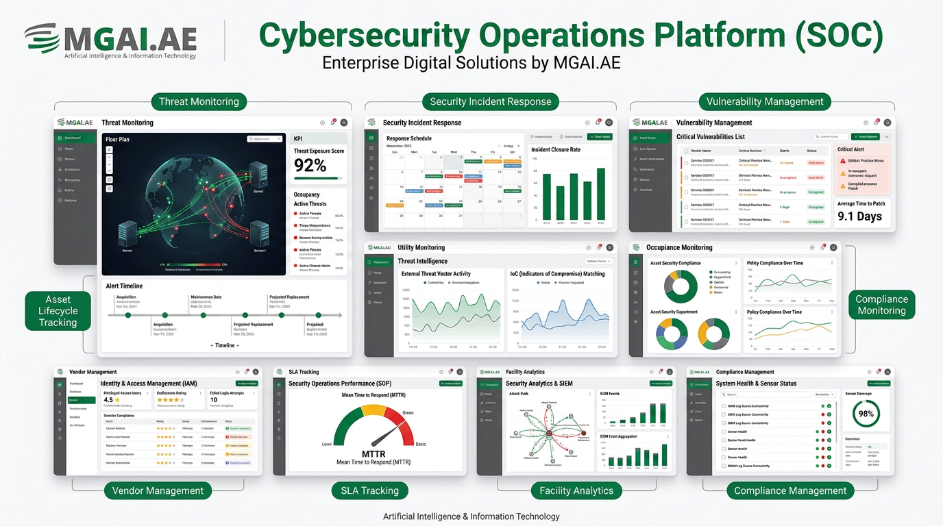 Cybersecurity Operations Platform (SOC) dashboard deployment preview